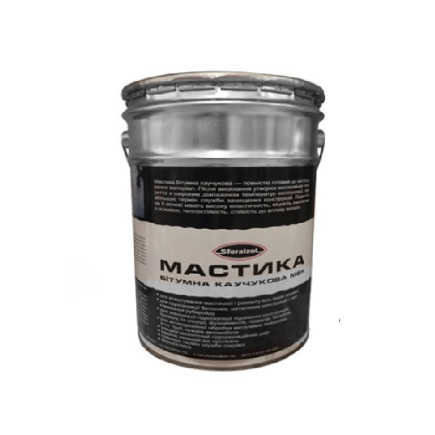 Мастика битумная каучуковая универсальная 3л