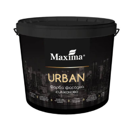 Фарба фасадна силіконова "Urban", біла матова, ТМ Maxima, 4,2 кг 