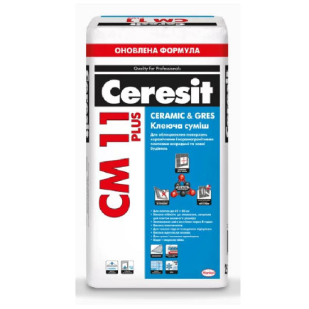 Клей для плитки СМ-11 Ceramic & Gres, ТМ Ceresit, 25 кг