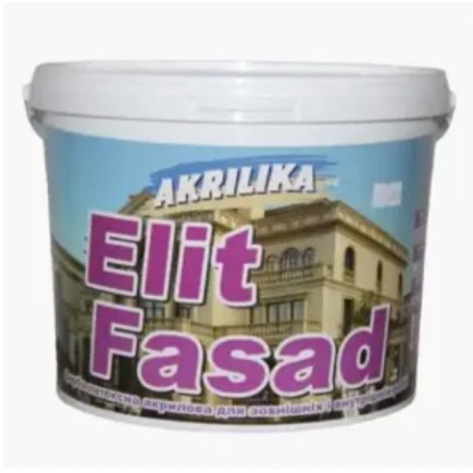 Краска фасадная Elit Fasad Akrilika, 14 л 
