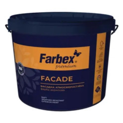 Фарба фасадна високоякісна ВДА Facade, біла матова, ТМ Farbex, 1,4 кг