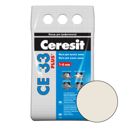 Затирка для швів CE-33 Plus, жасмін, ТМ CERESIT, 2 кг