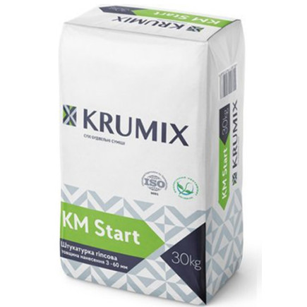 Гипсовая штукатурка КМ Start, ТМ Крумикс, 30 кг