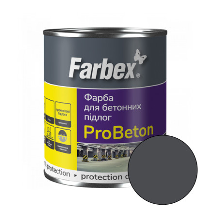 Краска для бетонных полов ProBeton, графит, ТМ Farbex, 2,8 кг
